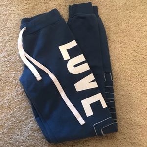 Navy Blue LOVE LOVE Sweatpants
